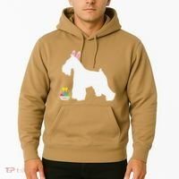Miniature Schnauzer Easter Bunny Dog Silhouette Hoodie thumb 2