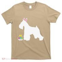 Miniature Schnauzer Easter Bunny Dog Silhouette T-Shirt thumb 0