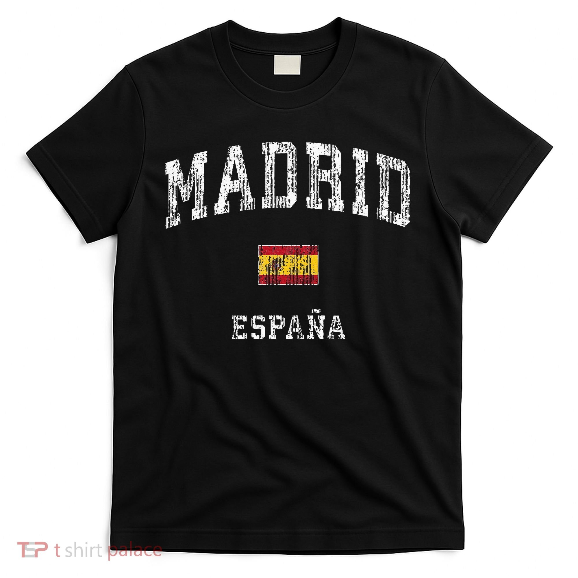 Madrid Spain Espana Vintage Athletic Sports T-Shirt