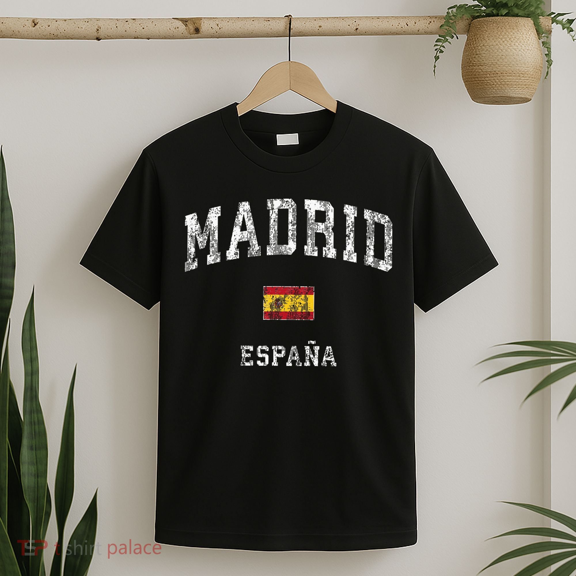 Madrid Spain Espana Vintage Athletic Sports T-Shirt
