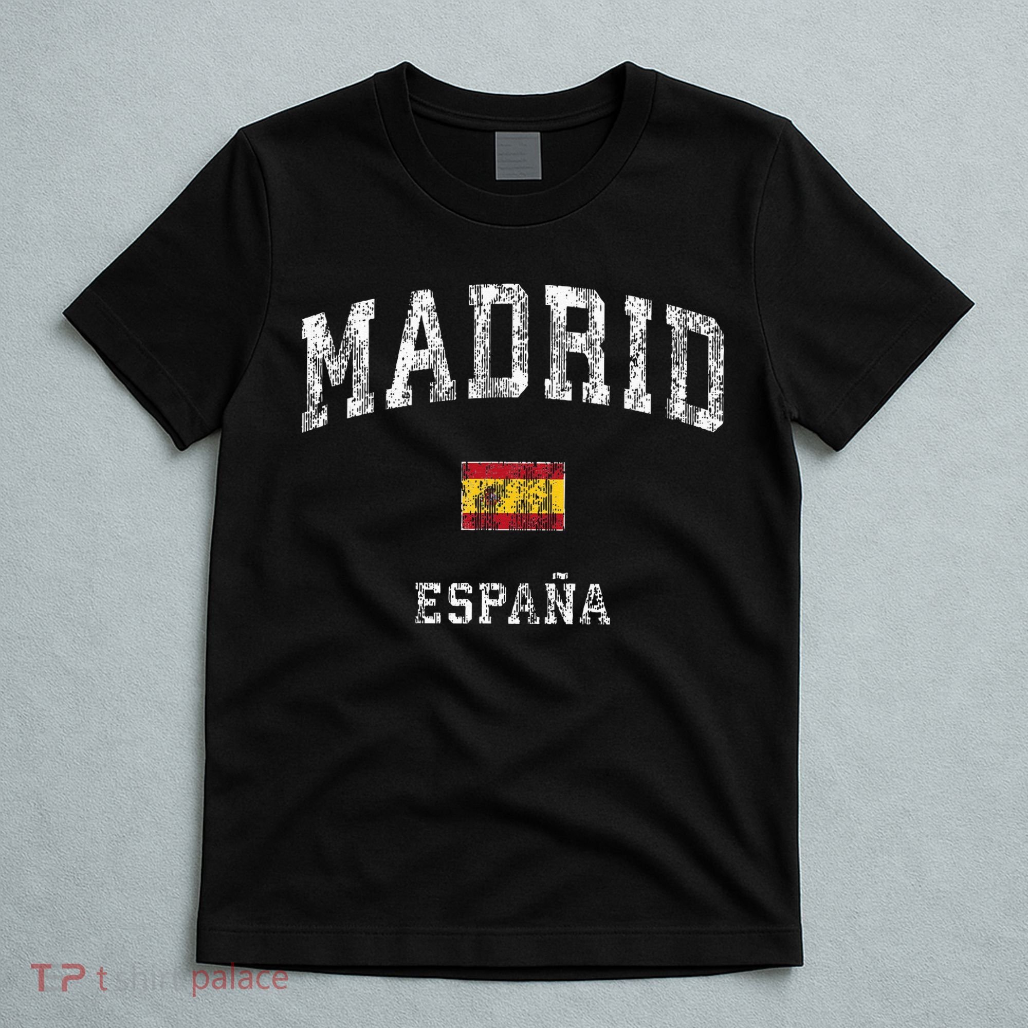 Madrid Spain Espana Vintage Athletic Sports T-Shirt