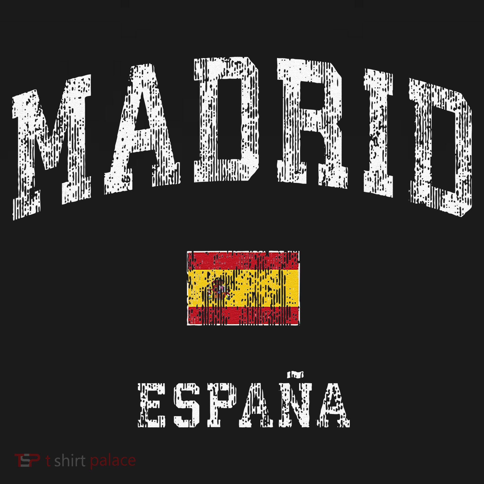 Madrid Spain Espana Vintage Athletic Sports T-Shirt