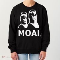 Moai Statues Easter Island Heads Polynesia Women's Sweatshirt thumb 0