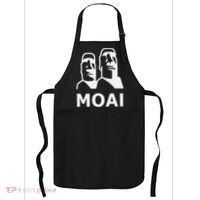 Moai Statues Easter Island Heads Polynesia Apron thumb 0