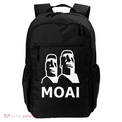 Moai Statues Easter Island Heads Polynesia Backpack