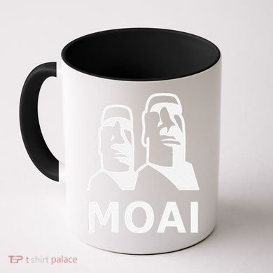 Moai Statues Easter Island Heads Polynesia Coffee Mug