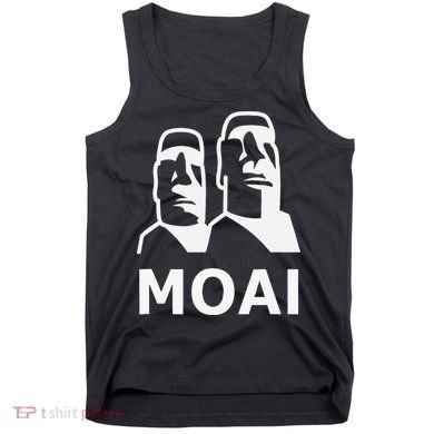 Moai Statues Easter Island Heads Polynesia Tank Top