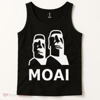 Moai Statues Easter Island Heads Polynesia Tank Top thumb 2