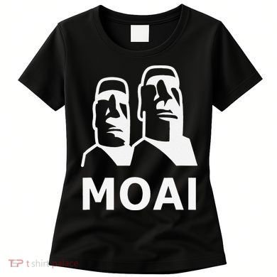 Moai Statues Easter Island Heads Polynesia Women's T-Shirt