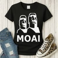 Moai Statues Easter Island Heads Polynesia Women's T-Shirt thumb 3