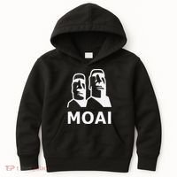 Moai Statues Easter Island Heads Polynesia Kids Hoodie thumb 0