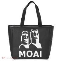 Moai Statues Easter Island Heads Polynesia Tote Bag thumb 0