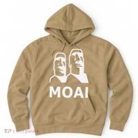 Moai Statues Easter Island Heads Polynesia Hoodie thumb 0