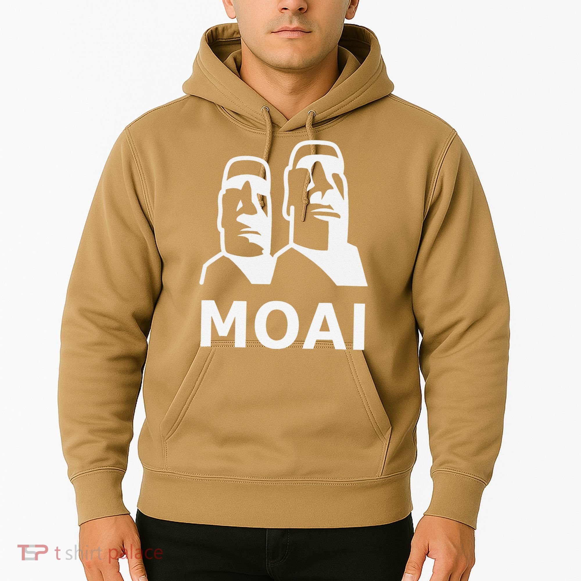 Moai Statues Easter Island Heads Polynesia Hoodie