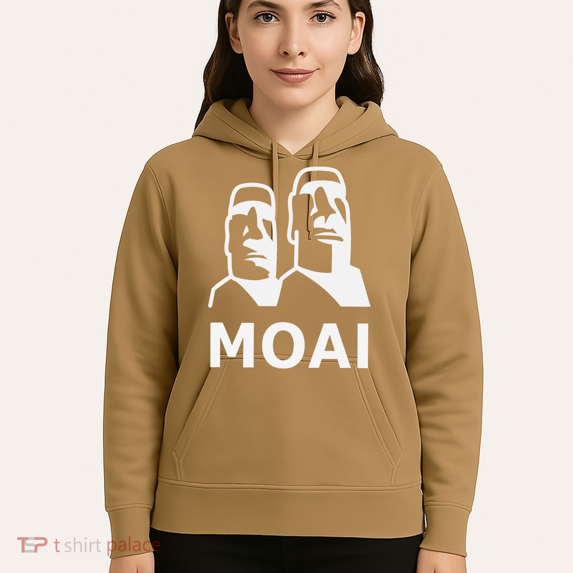 Moai Statues Easter Island Heads Polynesia Hoodie
