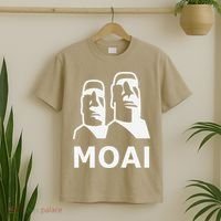 Moai Statues Easter Island Heads Polynesia T-Shirt thumb 2