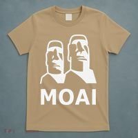 Moai Statues Easter Island Heads Polynesia T-Shirt thumb 5
