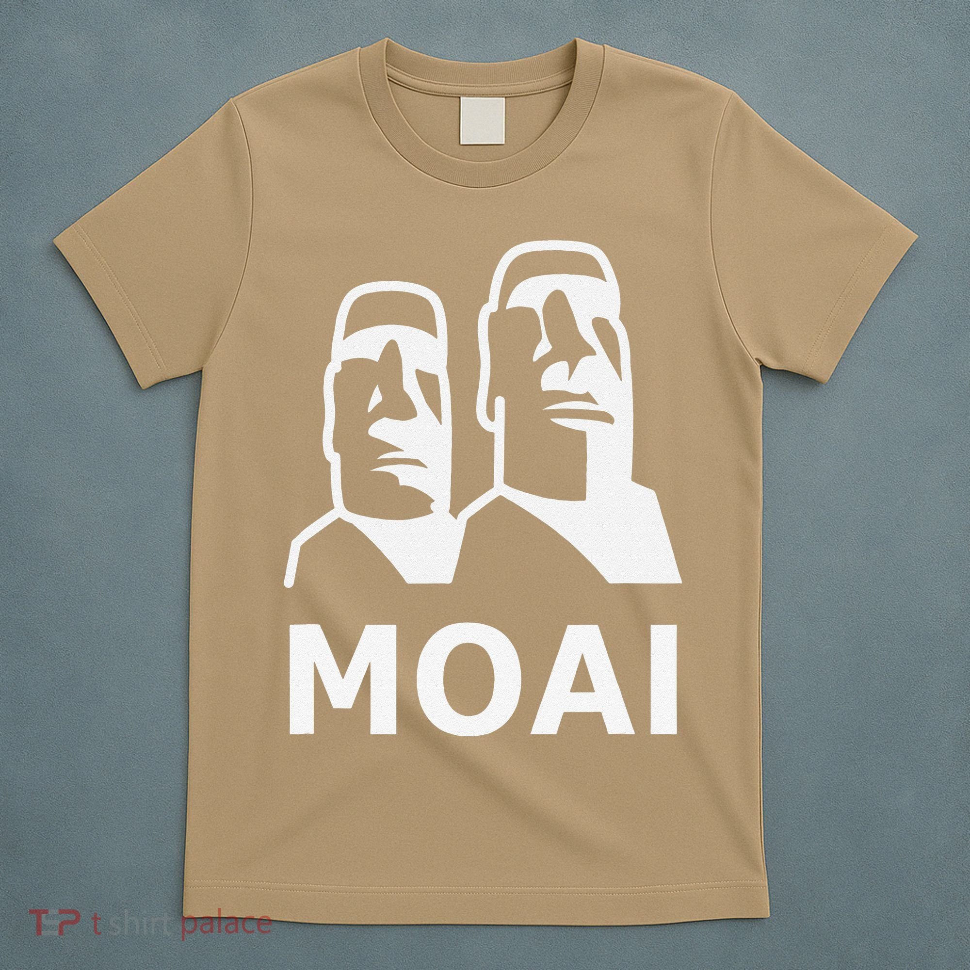 Moai Statues Easter Island Heads Polynesia T-Shirt