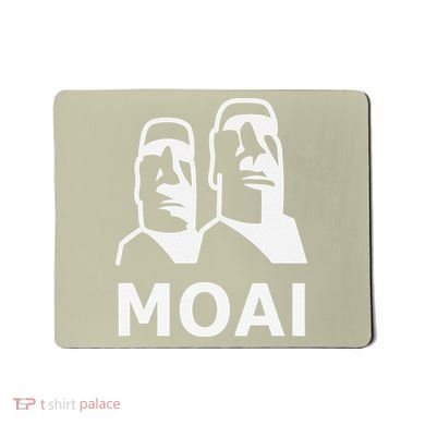 Moai Statues Easter Island Heads Polynesia Mousepad