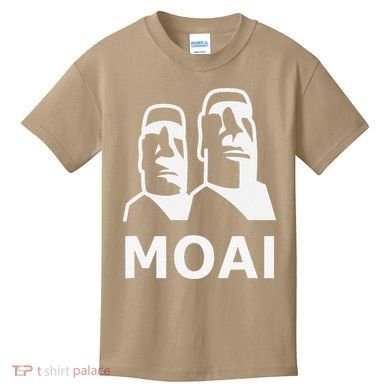 Moai Statues Easter Island Heads Polynesia Kids T-Shirt