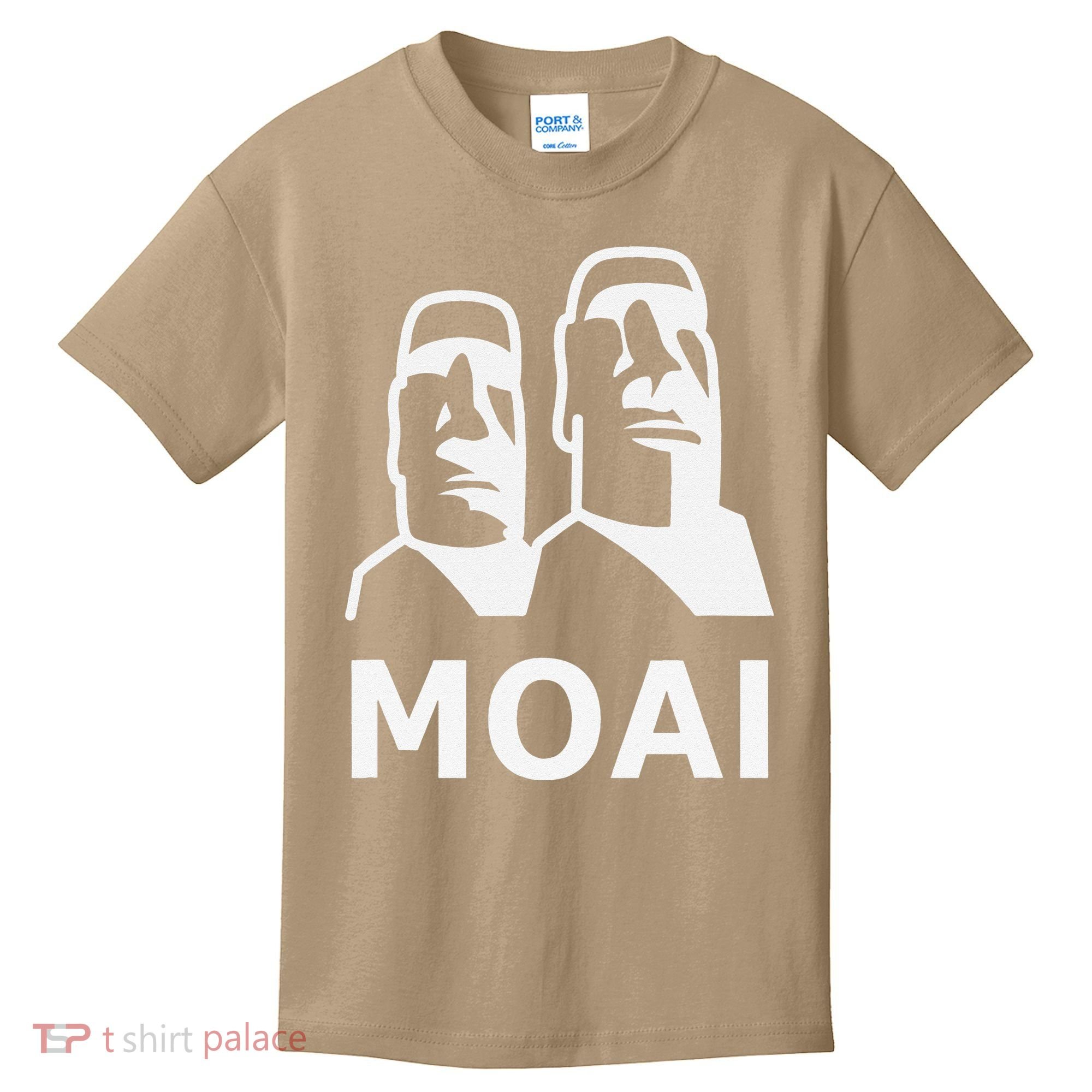 Moai Statues Easter Island Heads Polynesia Kids T-Shirt