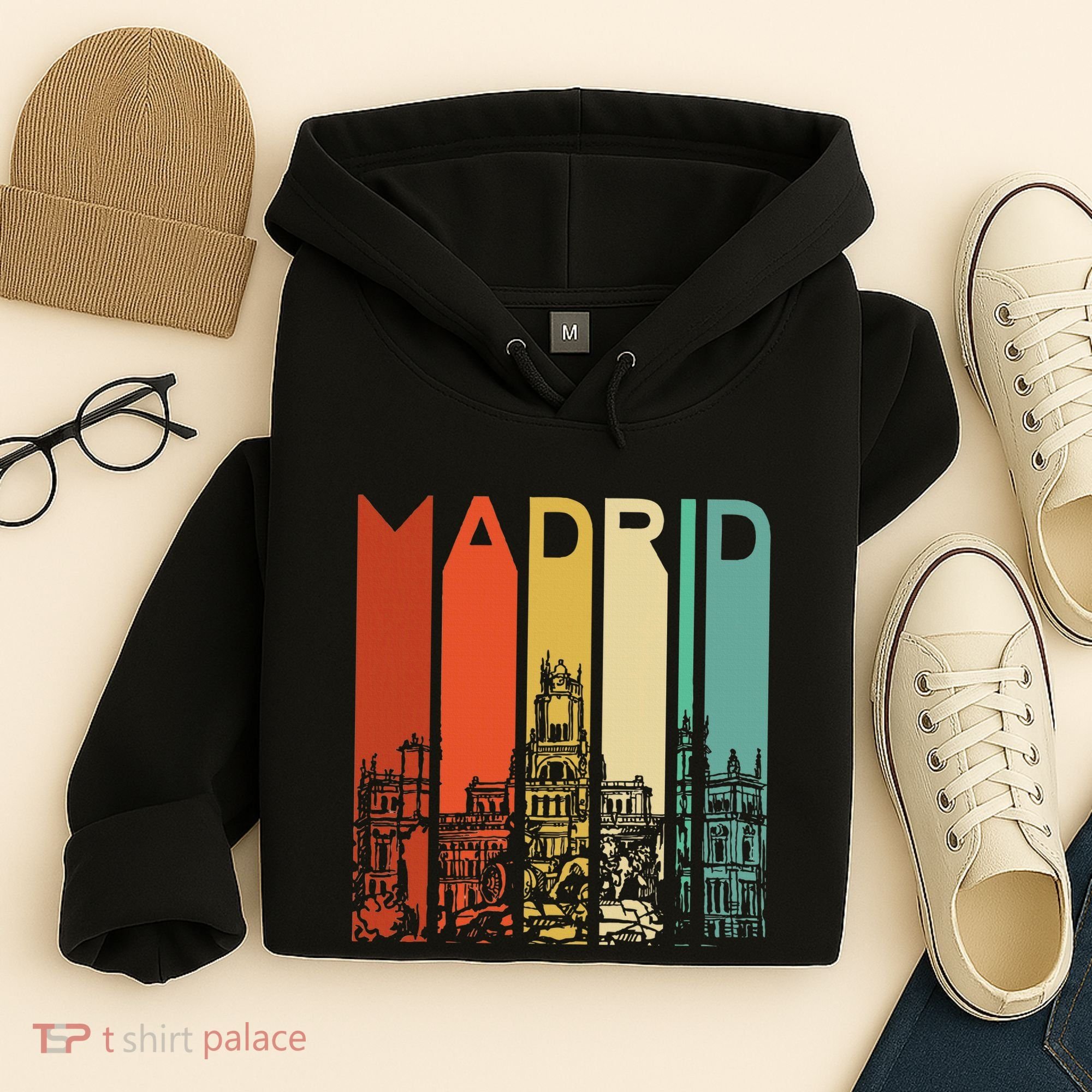 Madrid Spain Espana Barcelona Catalonia Spanish Retro Basque Hoodie