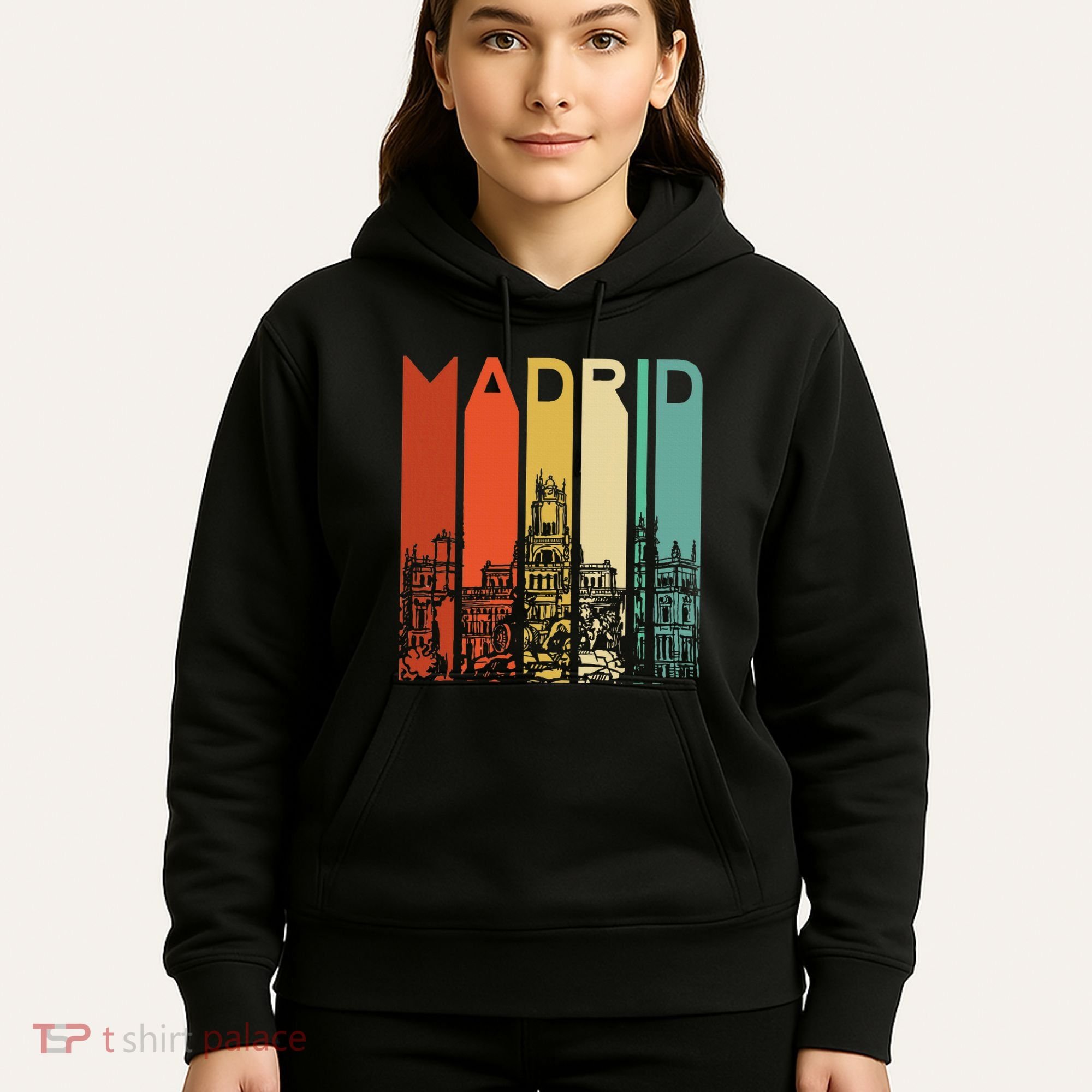 Madrid Spain Espana Barcelona Catalonia Spanish Retro Basque Hoodie