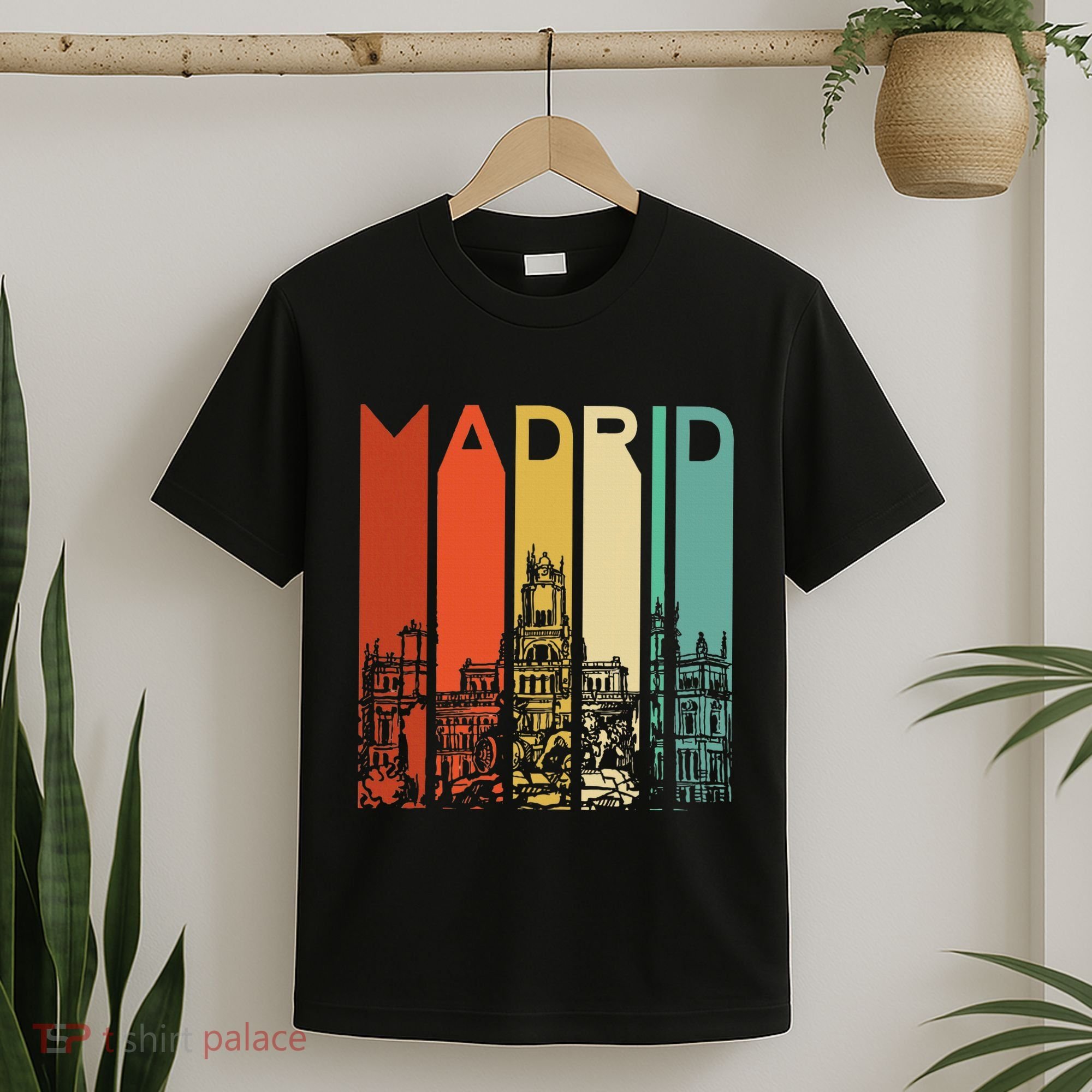 Madrid Spain Espana Barcelona Catalonia Spanish Retro Basque T-Shirt