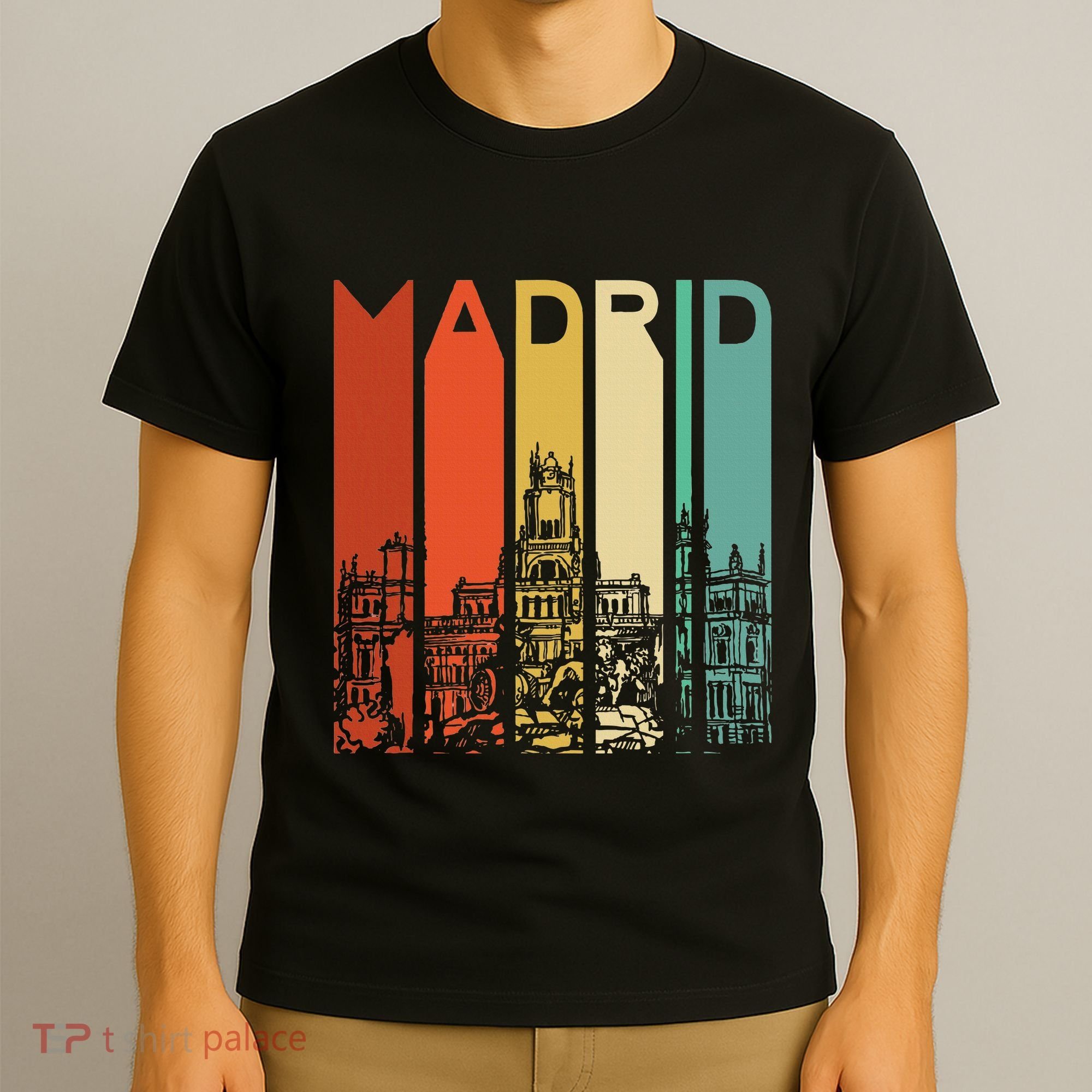Madrid Spain Espana Barcelona Catalonia Spanish Retro Basque T-Shirt