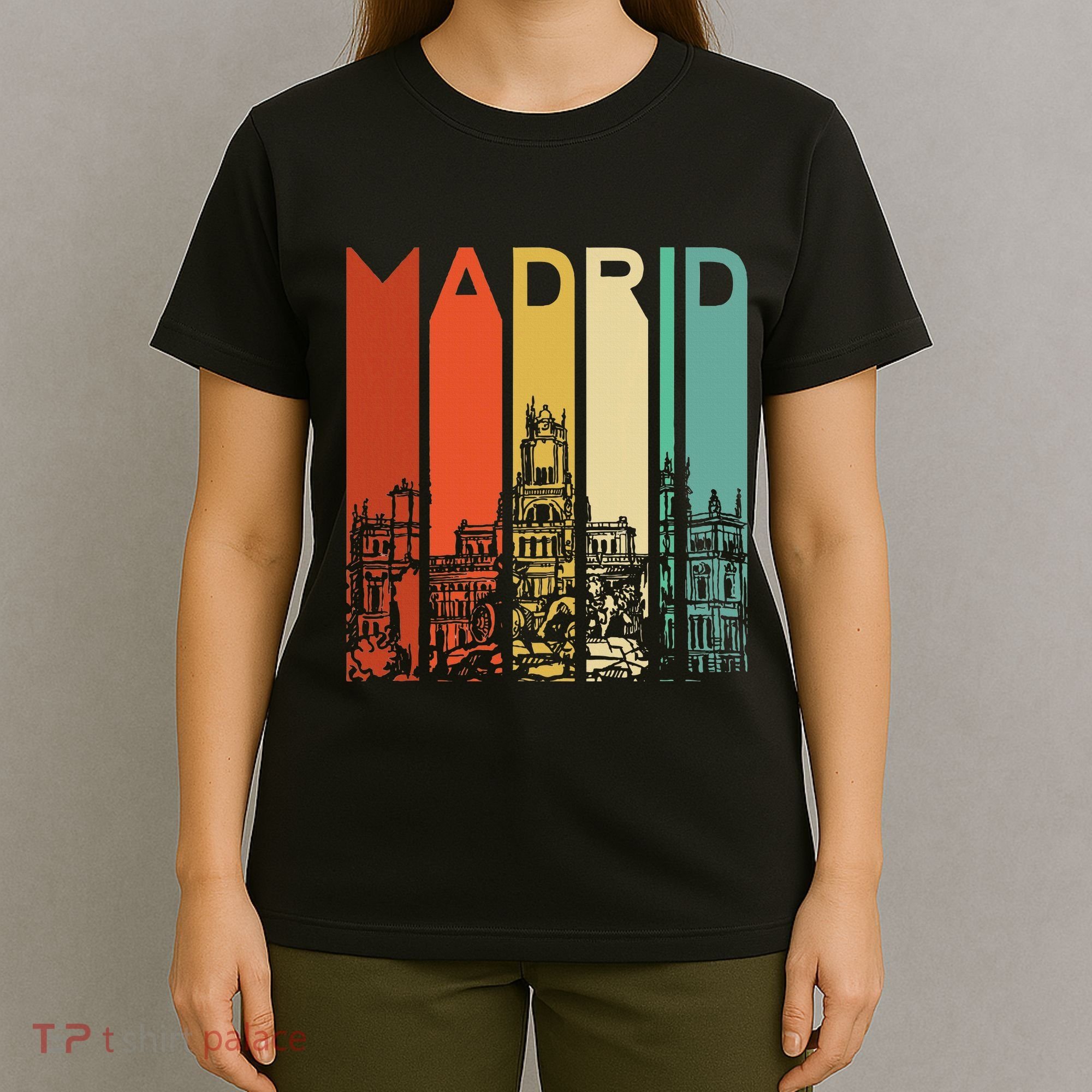 Madrid Spain Espana Barcelona Catalonia Spanish Retro Basque T-Shirt