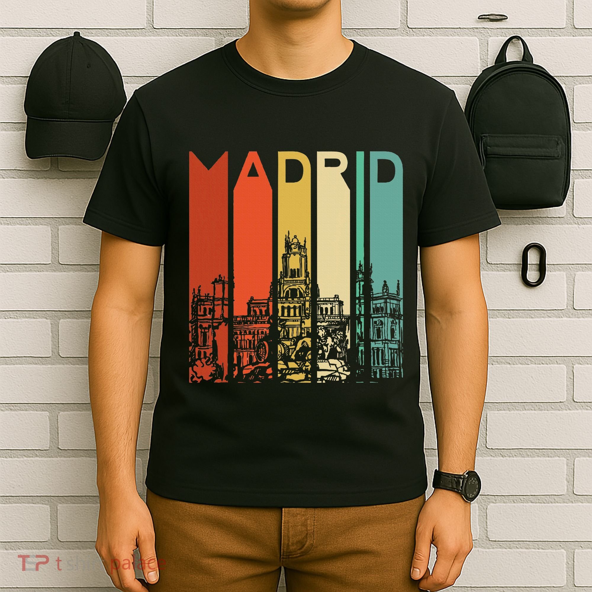 Madrid Spain Espana Barcelona Catalonia Spanish Retro Basque T-Shirt