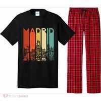 Madrid Spain Espana Barcelona Catalonia Spanish Retro Basque Pajama Set thumb 0