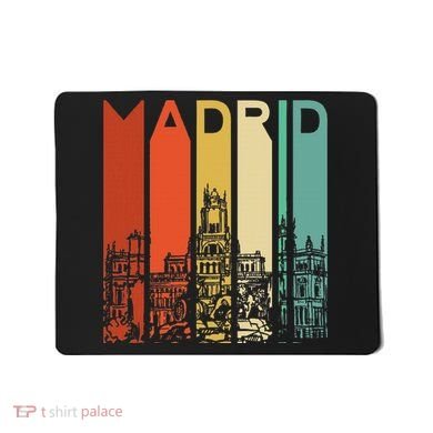 Madrid Spain Espana Barcelona Catalonia Spanish Retro Basque Mousepad