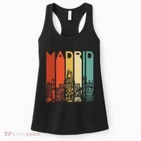 Madrid Spain Espana Barcelona Catalonia Spanish Retro Basque Women's Tank Top thumb 0