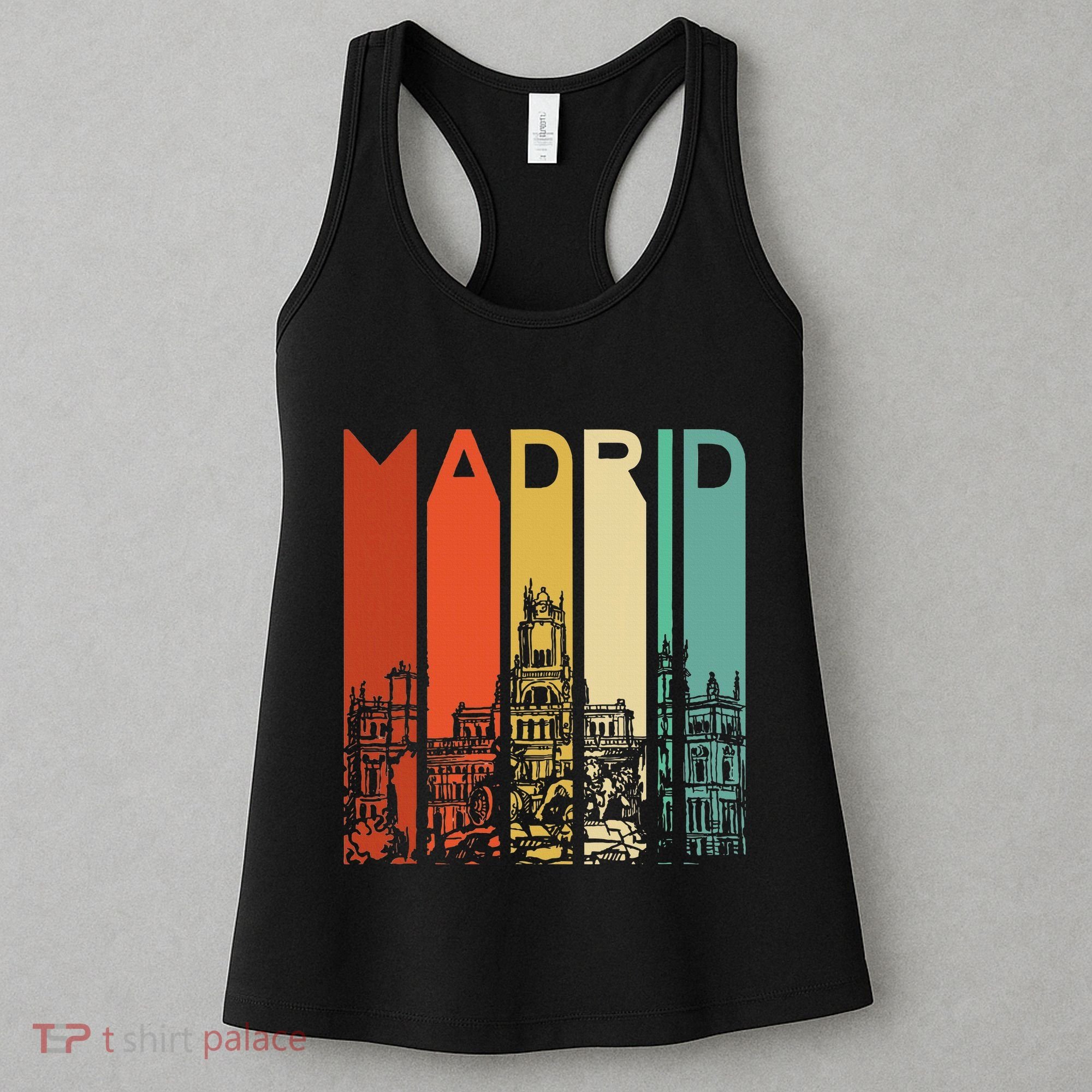 Madrid Spain Espana Barcelona Catalonia Spanish Retro Basque Women's Tank Top