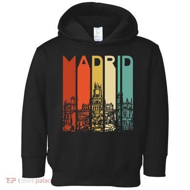 Madrid Spain Espana Barcelona Catalonia Spanish Retro Basque Toddler Hoodie