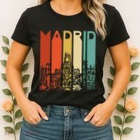 Madrid Spain Espana Barcelona Catalonia Spanish Retro Basque Women's T-Shirt thumb 2