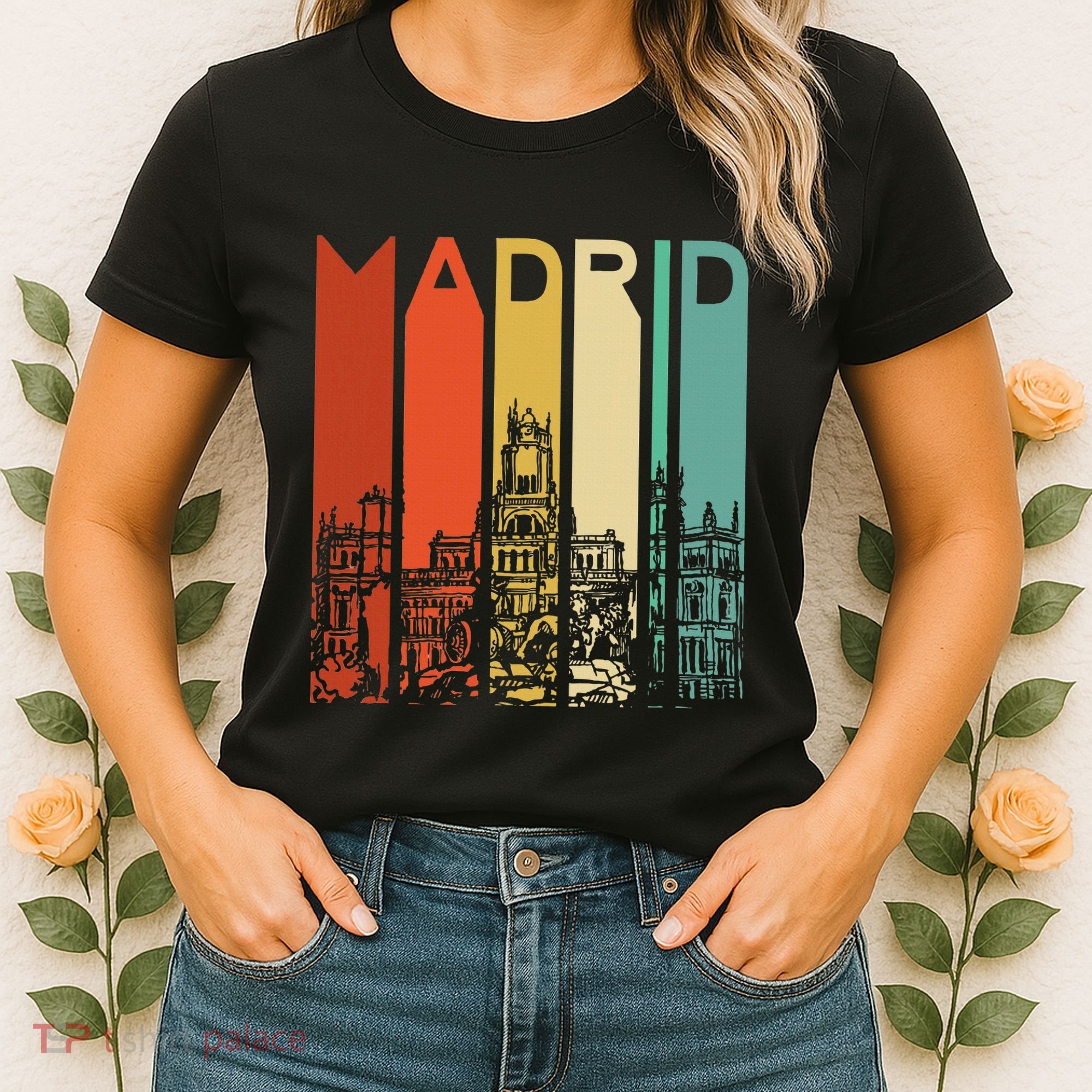 Madrid Spain Espana Barcelona Catalonia Spanish Retro Basque Women's T-Shirt