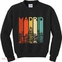 Madrid Spain Espana Barcelona Catalonia Spanish Retro Basque Kids Sweatshirt thumb 0