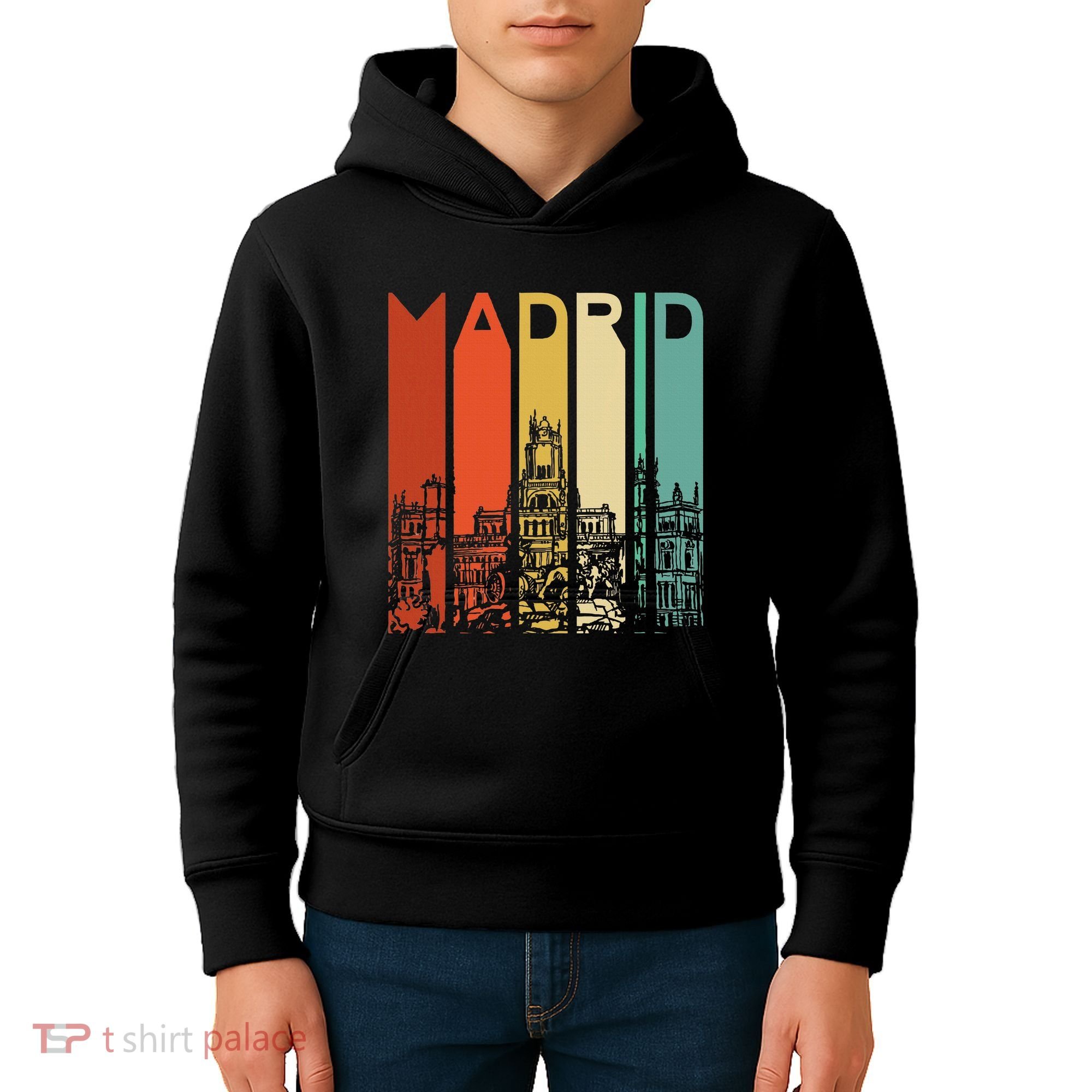 Madrid Spain Espana Barcelona Catalonia Spanish Retro Basque Kids Hoodie
