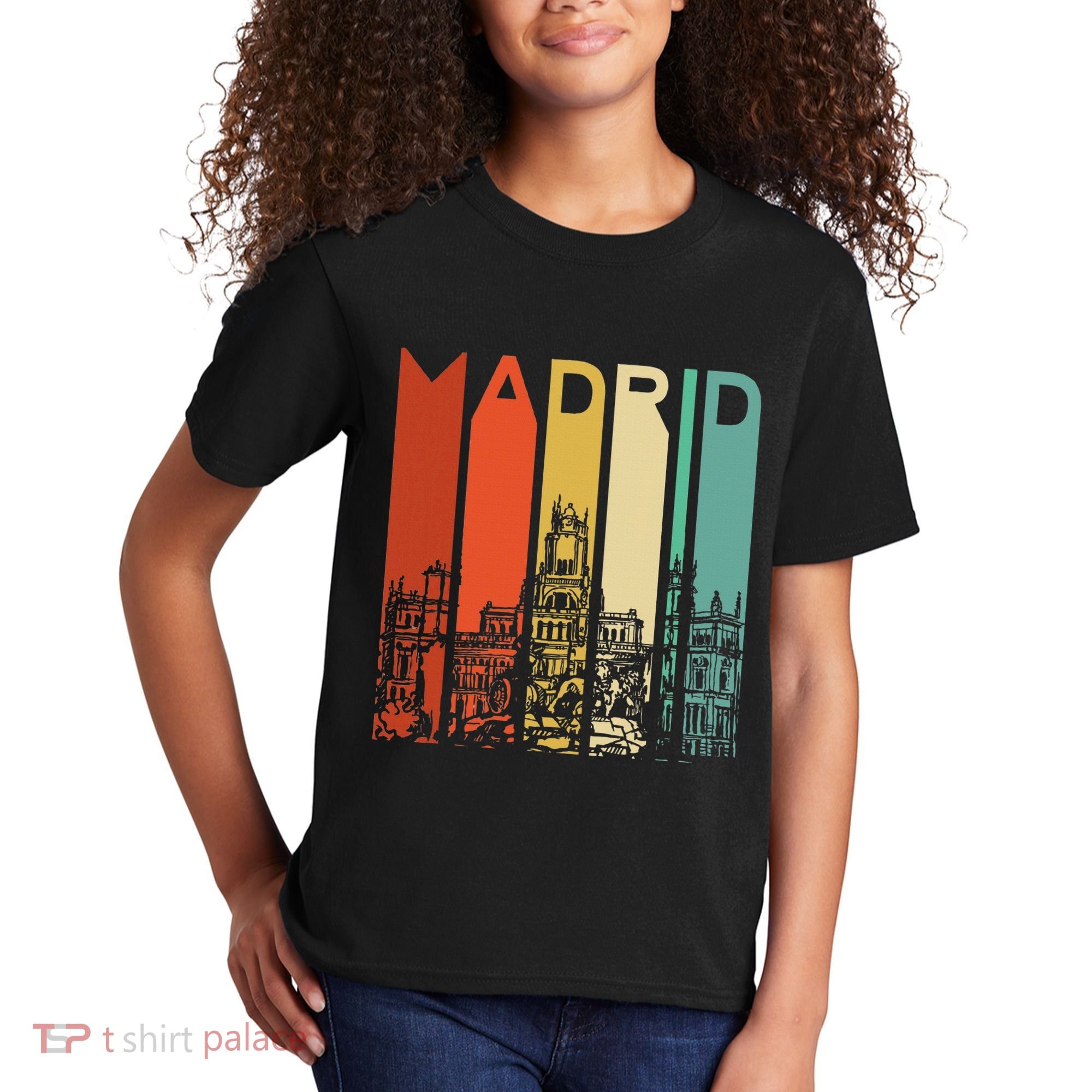 Madrid Spain Espana Barcelona Catalonia Spanish Retro Basque Kids T-Shirt
