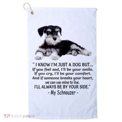 Miniature Schnauzer Funny Gift Golf Towel