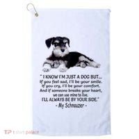 Miniature Schnauzer Funny Gift Golf Towel thumb 0