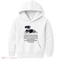 Miniature Schnauzer Funny Gift Kids Hoodie thumb 0