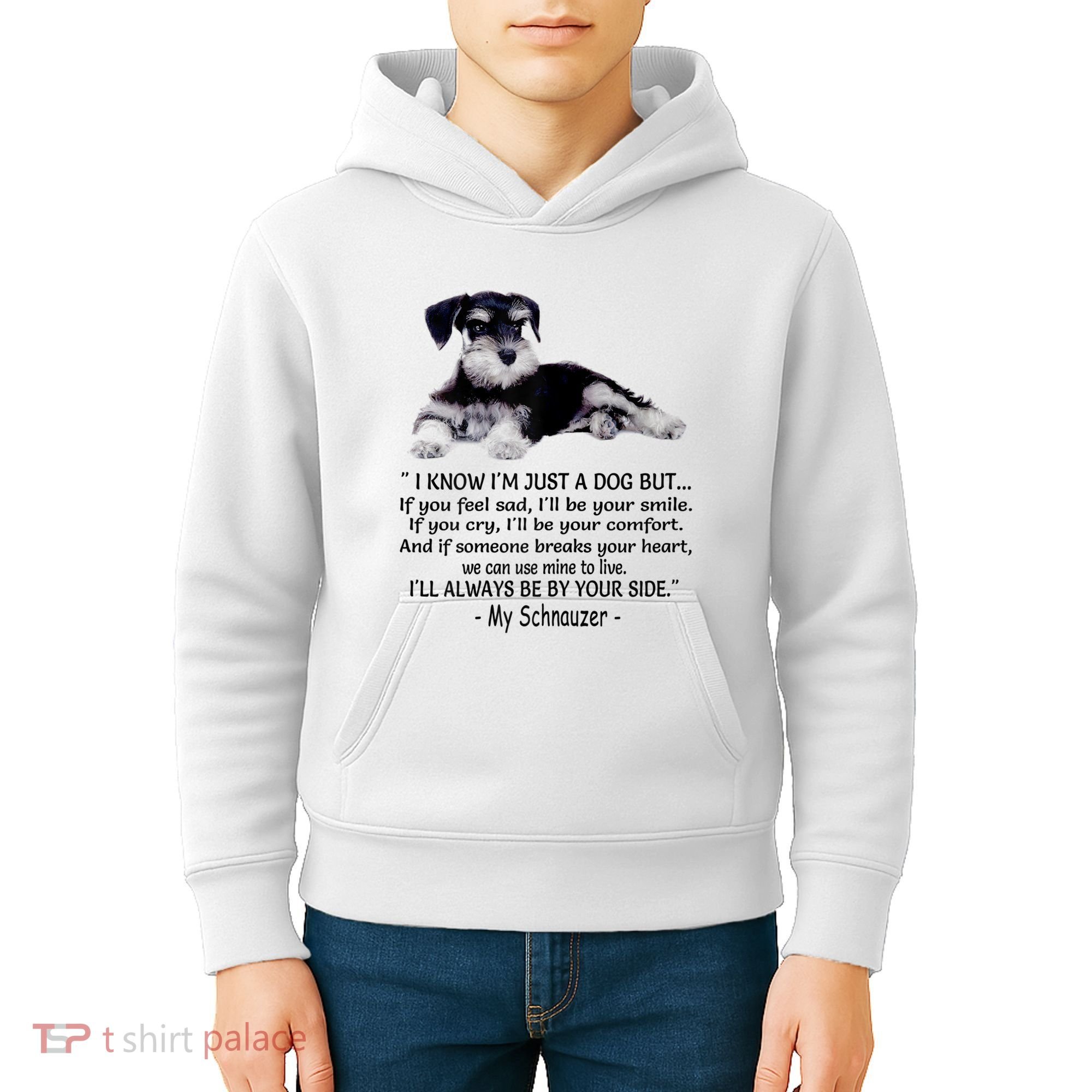 Miniature Schnauzer Funny Gift Kids Hoodie