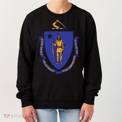 Massachusetts State Flag Us State Flag Women's Sweatshirt