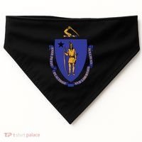Massachusetts State Flag Us State Flag USA-Made Doggie Bandana thumb 0