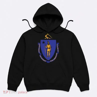 Massachusetts State Flag Us State Flag Hoodie