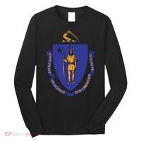 Massachusetts State Flag Us State Flag Long Sleeve Shirt thumb 0