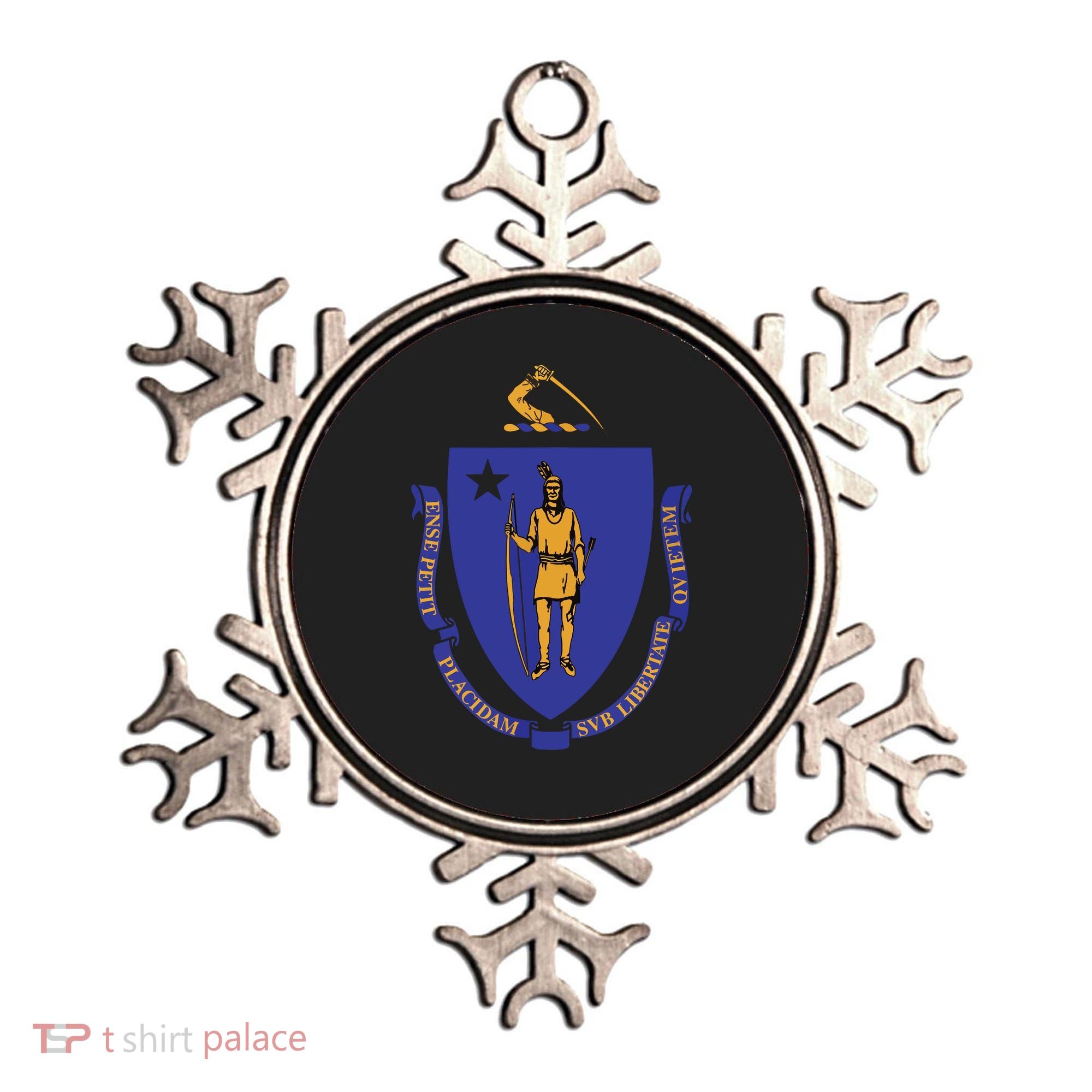 Massachusetts State Flag Us State Flag Ornament